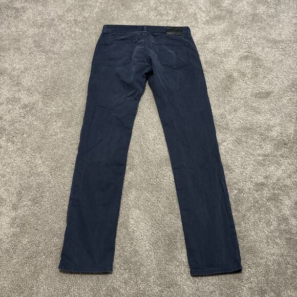 AG Adriano Goldschmied The Tellis Modern Slim Navy Blue Pants Size 32 x 34 - Picture 4 of 6